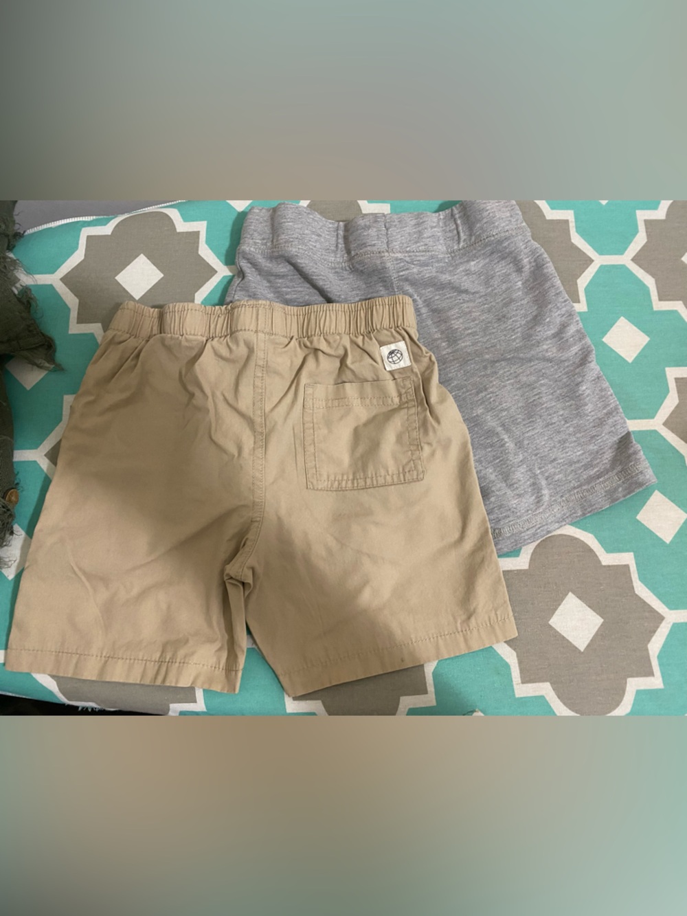 Kids Boys 3T Beige and Gray Cotton Summer spring Shorts comfy